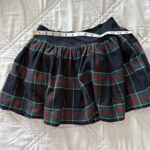 Abercrombie & Fitch Tartan Skater Skirt - Navy and Red